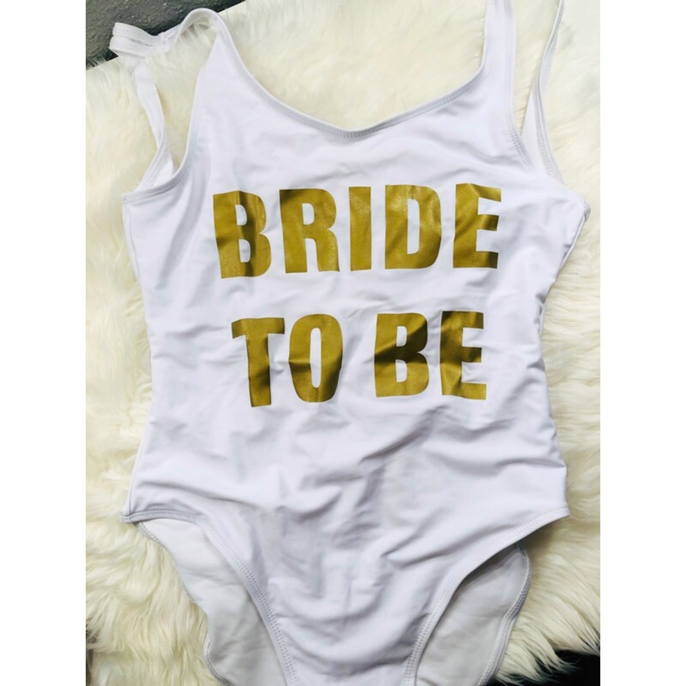 Bride To Be Body Suit or One Piece Metallic✨
